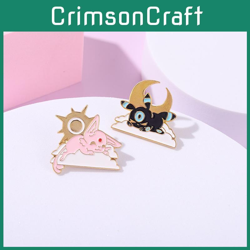 Adorable Anime Cartoon Couple Brooches Unique Animal Design Fashionable Accessories