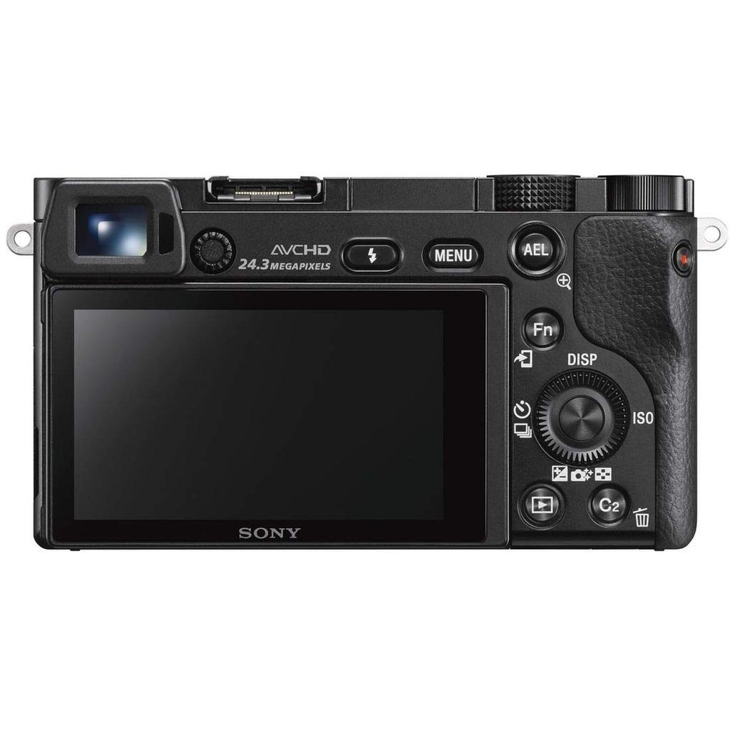 Sony Mirrorless Camera Double Zoom Lens E PZ OSS E B 6000 Kit 16-50mm F3.5-5.6 + 55-210mm F4.5-6.3 OSS, Black, ILCE-6000Y