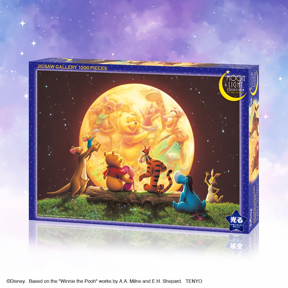 Puzzle Tenyo 1000 dílků Disney Moonlight Party (Rozměr 51 x 73,5 cm)