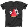 Panda Bear Watermelon Lover Summer Fruit Slice T-Shirt Sweatshirt Hoodie for Men Women Kids Made In Canada Black
