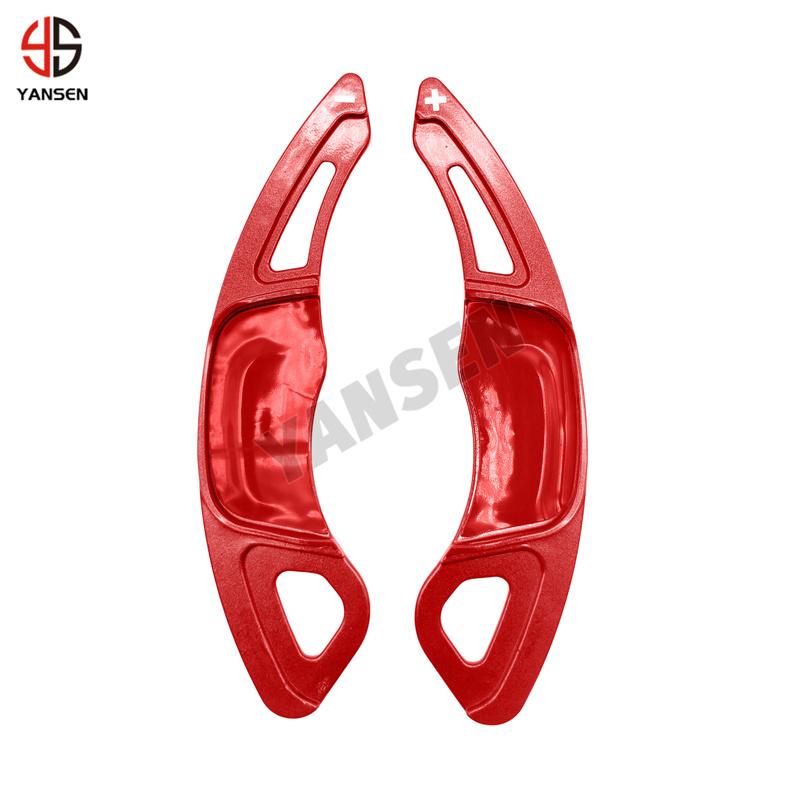 Black Carbon Fiber Steering Wheel Shift Paddle Extension Shifters For VW Golf 7 Mk7 R-Line GTI 2013-2018 Accessories