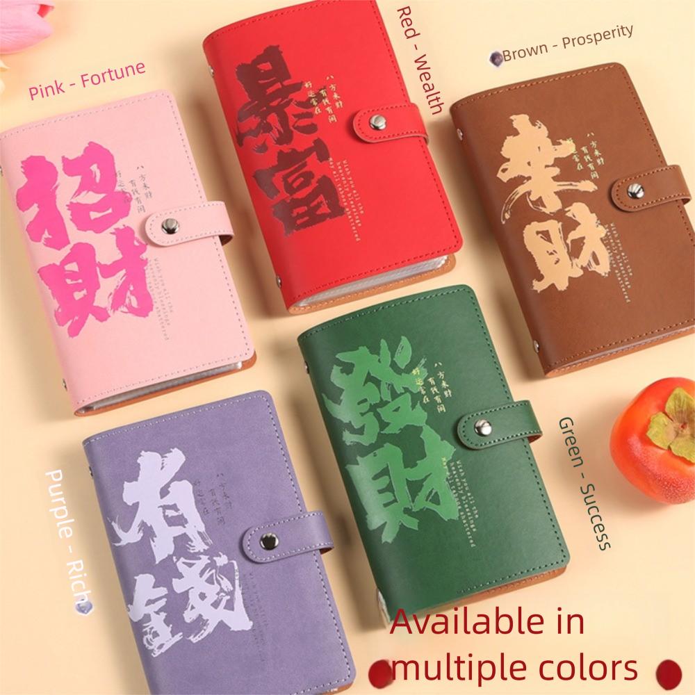 PU Money Collection Book Get Rich Overnight Savings Binder Mini Binder Savings Challenge  Couples