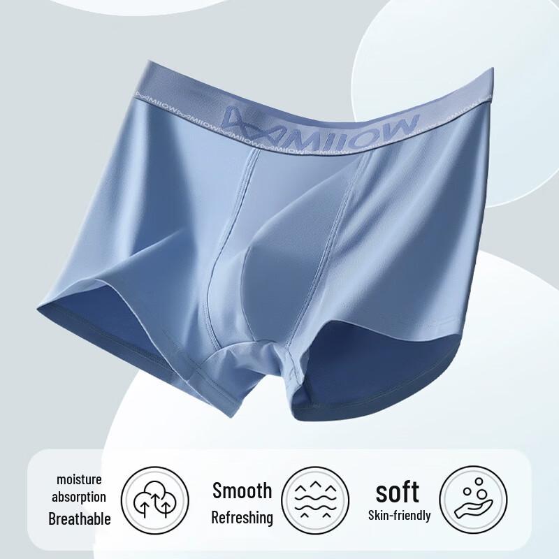 MaoRen Men's Antibacterial Cotton Boxer Briefs