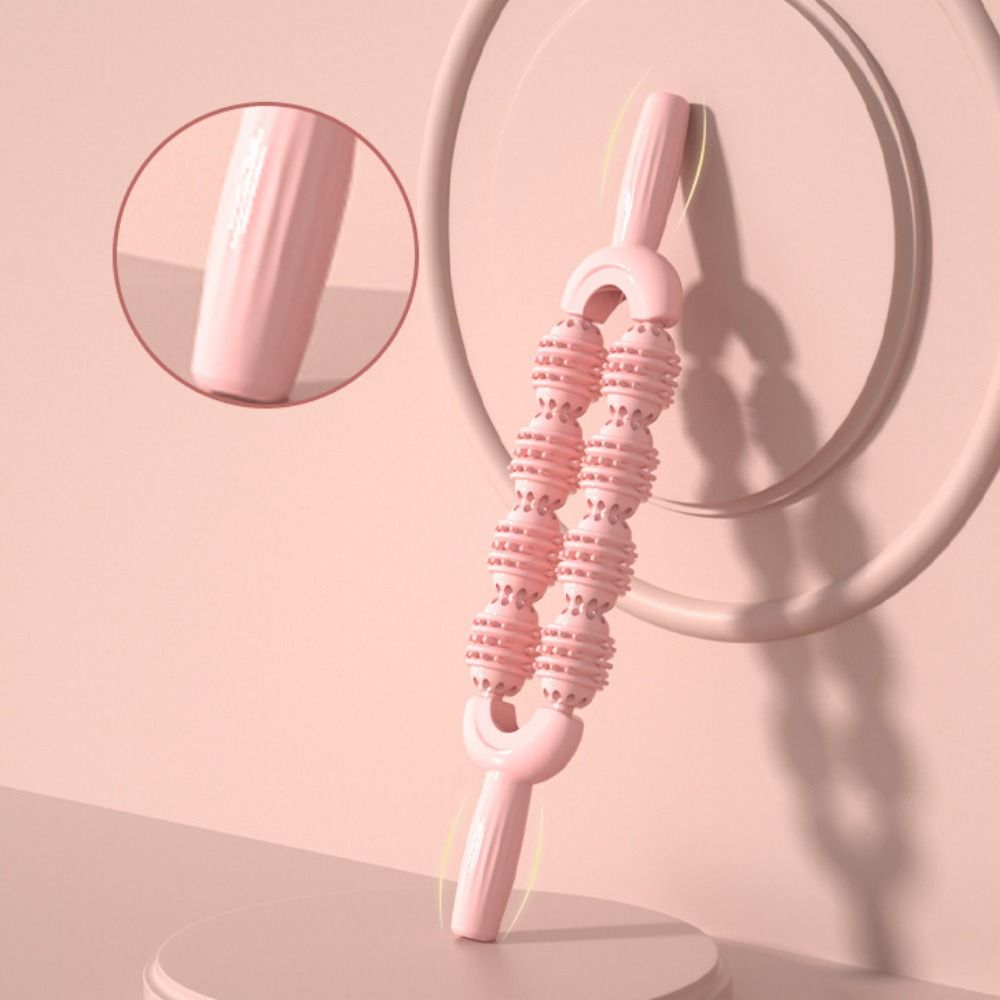 Multifunction Yoga Massage Stick Anti Cellulite Fascia Stick Roller Ball Massage Stick  Forearms