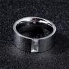 8MM breiter Mode Edelstahl Ring Schmuck Für Frau Mann