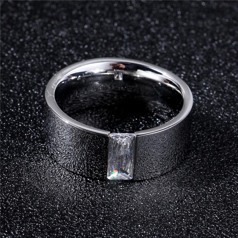 8MM breiter Mode Edelstahl Ring Schmuck Für Frau Mann