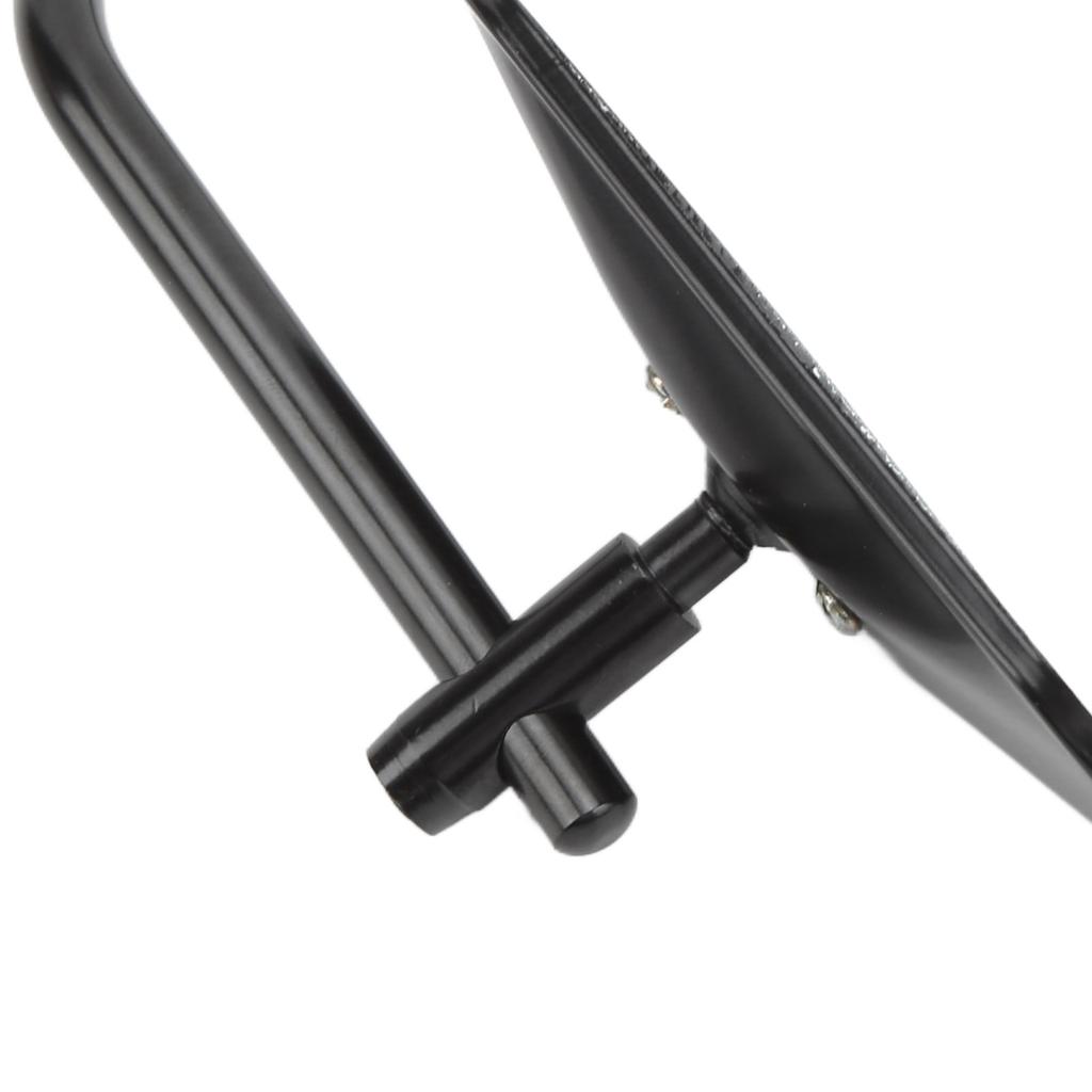 Motorcycle Rearview Mirror   Clear Wide Angle Side Rear View Wing Mirror Kit for 38mm Inner Diameter Bumper