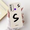 For Realme 5i RMX2030 6i RMX2040 Cover For Realme 6i Case Simple Fashion Letters A-Z Pattern Design Silicone Shockproof Bumper