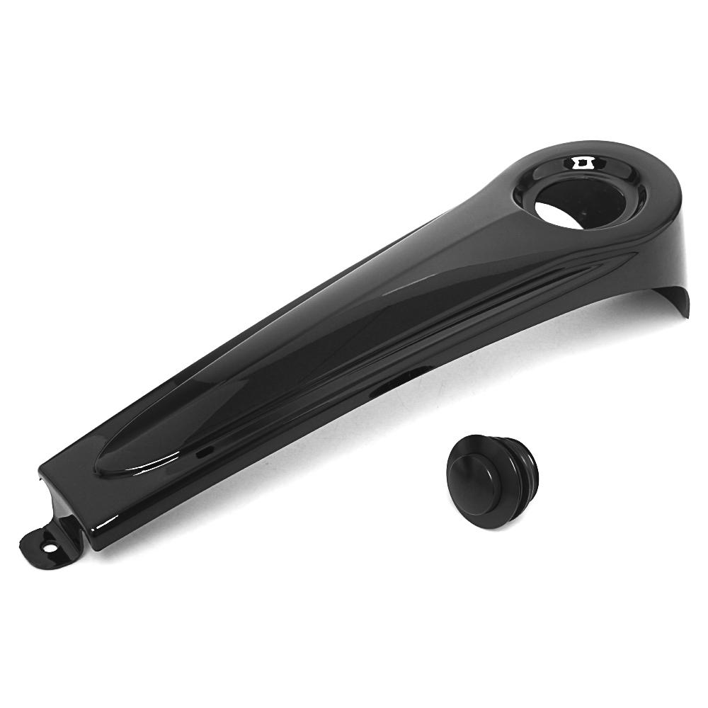 Motorrad Hochglanz Schwarz Gestrecktes Armaturenbrett Kraftstofftankabdeckung ABS-Kunststoff Für Harley Touring Electra Street Glide Road King