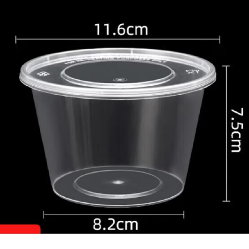 Thickened Disposable Plastic Round Soup Bowls