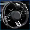 2pcs Carbon Fiber Non-Slip Steering Wheel Cover Car Accessories For BMW M Performance 1 3 5 7 Series M3 M4 M5 M6 X1 X3 X5 X6 X7 E30 E34 E36 E39 E4