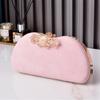Women Girl Formal Evening Bag with Chain Banquet Purse Female Cocktail Handbag
