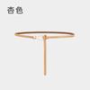 Four Seasons Available Cowhide Thin Belt Women'S Leather Versatile Knot Water Drop Buckle Decorative Belt Fashion Multi Color Belt