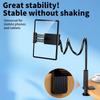 Universal 360-Degree Rotating Tablet Phone Holder with Adjustable Spiral Base, Flexible Stand for Desktop and Bed Use