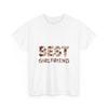 Best Girlfriend Floral Tee | Romantic Gift Typography Shirt, Relationship Gift