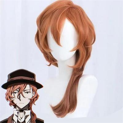 Naprawdę Wysokiej Jakości Anime Chuya Nakahara Chuuya Cosplay Peruka Odporne Na Ciepło Syntetyczne Peruki Do Włosów + Peruka Cap
