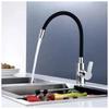 Set of a Free-standing Kitchen Tap with a Flexible Spout, Flexible Hoses and Aerator