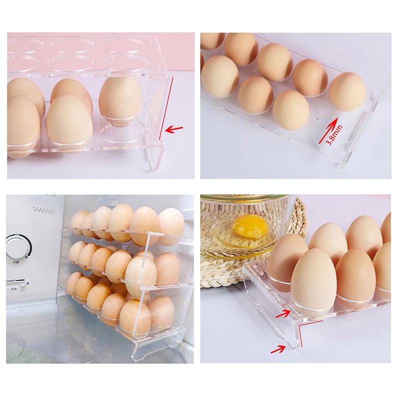 6/10 Holes Egg Storage Container Refrigerator Holder Display Organisers