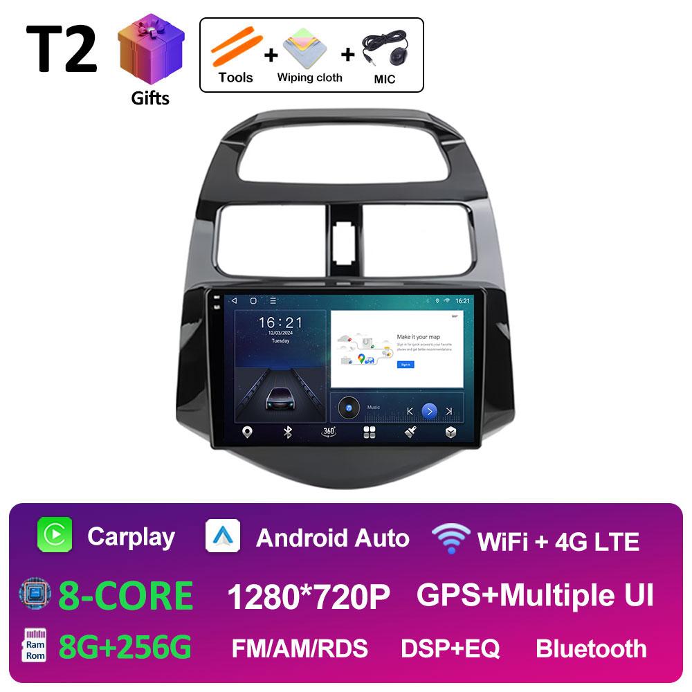 Android 14 Car Video For Chevrolet Spark Beat Matiz Creative 2010 2011 2012 2013 2014 Radio Player GPS Navigation Auto Tools 4G