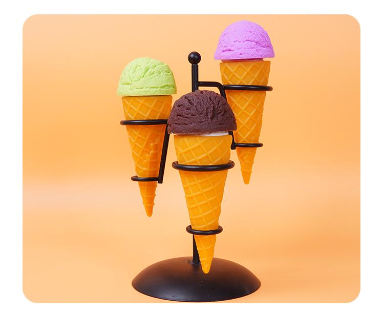 Creative DIY Ice Cream Cone Model Toy - Fun Dessert Decoration Prop