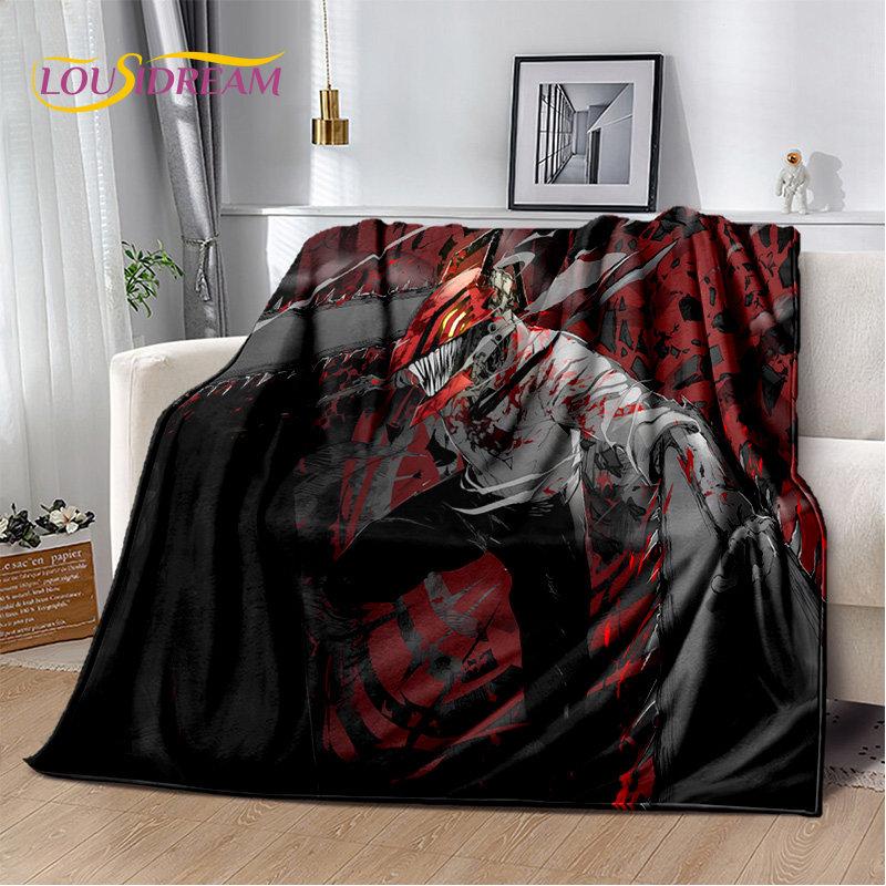 Anime Chainsaw Man Denji Cartoon Soft Plush Blanket,Flannel Blanket Throw Blanket for Living Room Bedroom Bed Sofa Picnic Cover