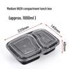 BOUSSAC Thickened Compartmented Microwaveable Disposable Lunch Box
