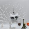 Bag Hanging Earphones Cat Pendant Funny Key Ring Bag Hanging Sad Cat Doll Keychain  Friendship