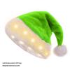Qiaochi Christmas Decoration Plush Luminous Led Christmas Hat Santa Hat Christmas Supplies
