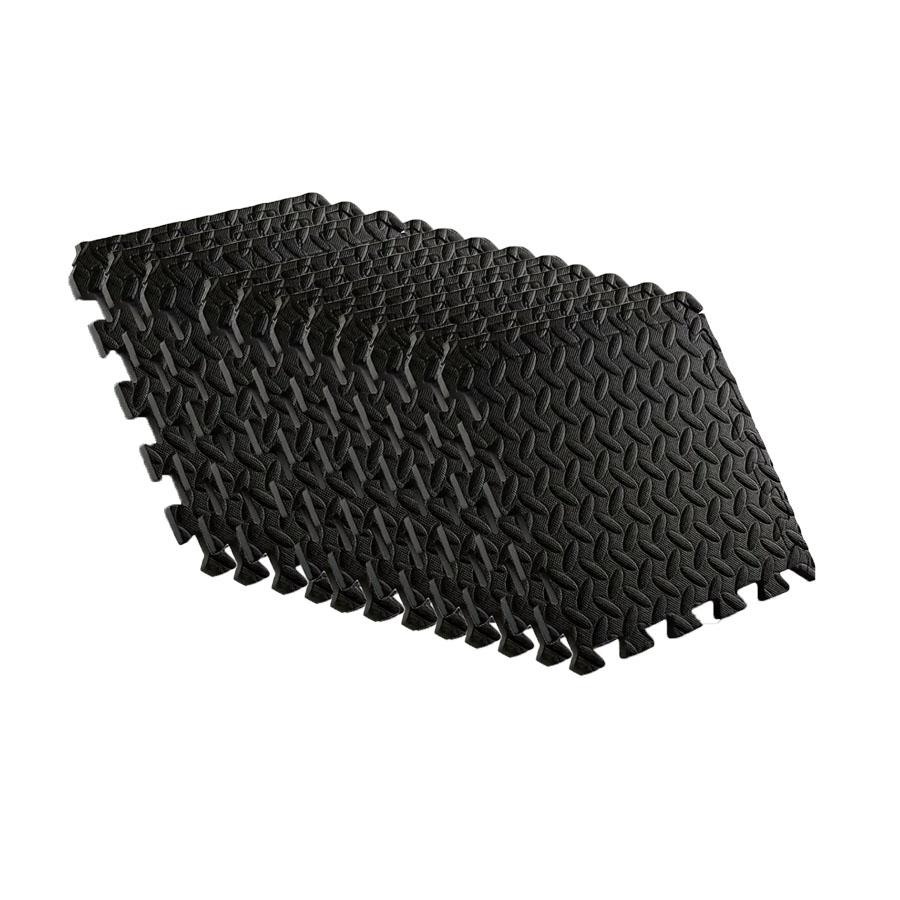 KUUJOJO Fitness with EVA Foam Interlocking Tiles for Mixed Martial Arts, Exercise, and Home Fitness Mats, Floor Liner.