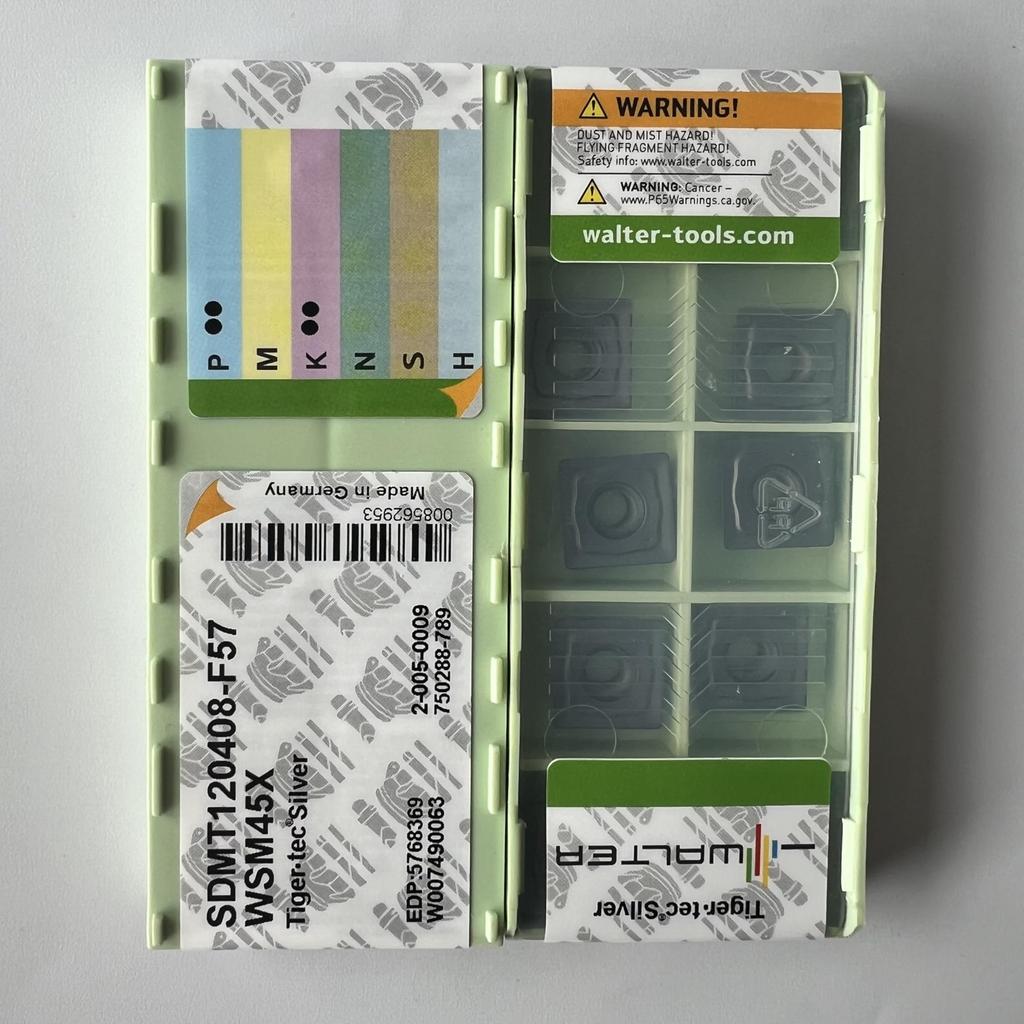 WALTER / SDMT120408-F57 WSM45X / Carbide CNC Blade 10 Pcs