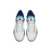 Anta Basketball Series Fabric Lace-Up Shock Absorbing Non-Slip Wear-Resistant Mid-Top Retro Basketball Shoes Men sneaker White Blue Black 112141614-1