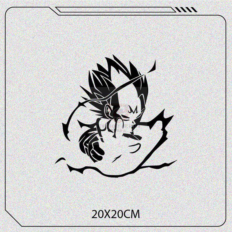 Dragon Ball Goku Vegeta Reflective Sticker Car Body Modification Sticker Motorcycle Front Windshield Sticker