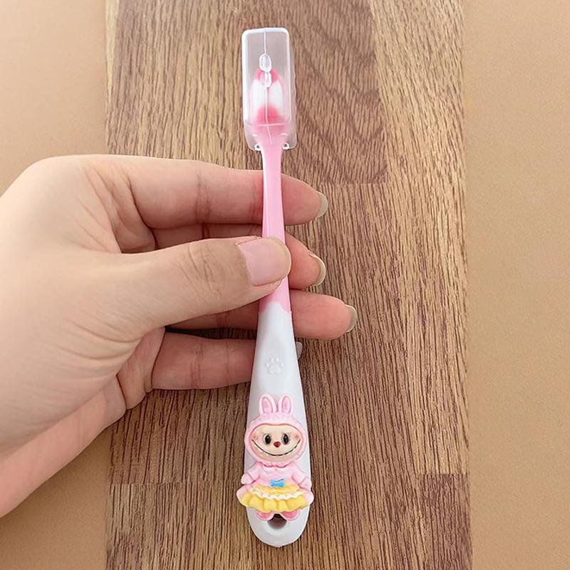 

Labubu Kids Детская мягкая зубная щетка Глубокая чистка зубов Портативный стоматологический уход за полостью рта