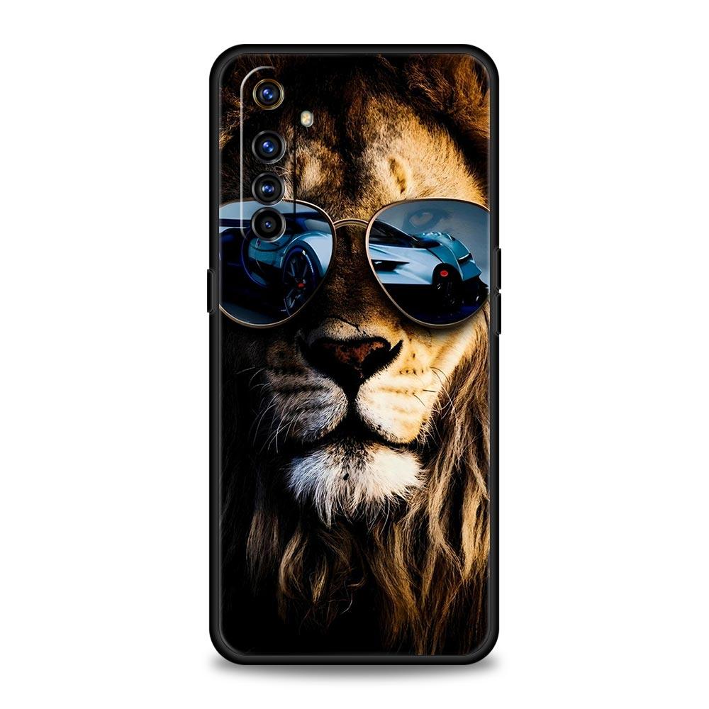 Soft TPU Case For Realme C67 C63 C55 C53 C25 C21 10 11 12 13 GT 2 3 5 Pro Plus 5G Shockproof Phone Cover The Lion Fundas Capas