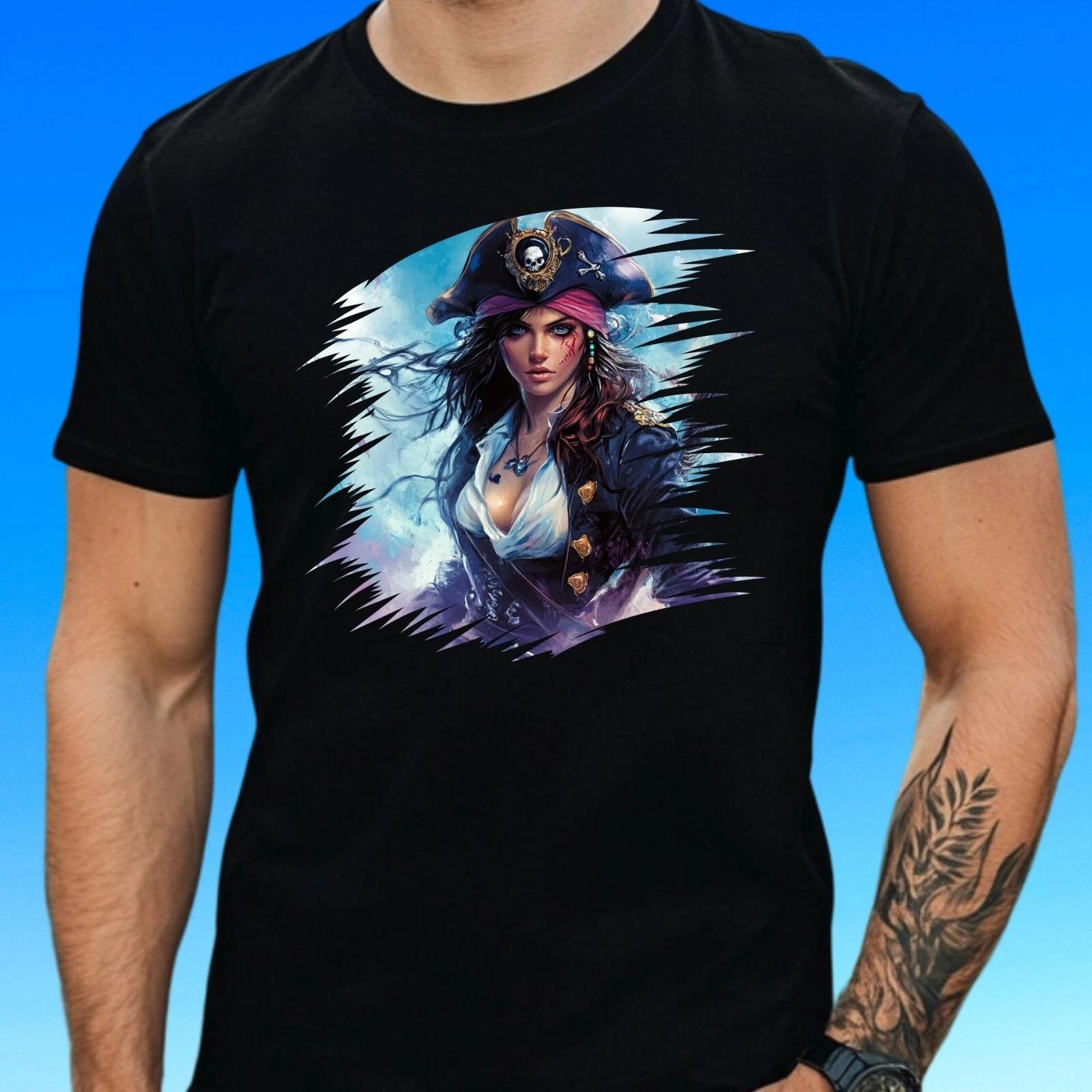 T-Shirt Herren Pirat Motiv Baumwolle Größe S bis 5XL XXXL