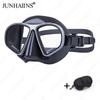 JUNHAINS Free Diving Mask Low-Capacity Aluminum Alloy Glasses Frame Wet Breathing Tube Snorkel Set For free diving, snorkeling