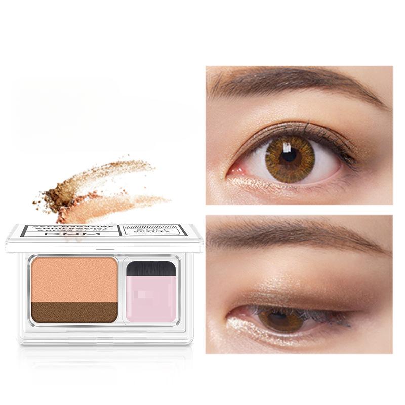Lazy Two-tone Gradient Pearl Eyeshadow Wodoodporny cień do powiek Earth Color