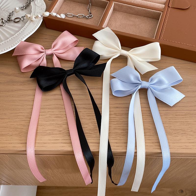 

Summer Sweet Girl Ribbon Bow Hairpin - Girly Duckbill Clip