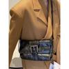 IELGY Melade Style Baguette Bag Retro All-Match Hot Girl Texture Portable Underarm Small Square Bag