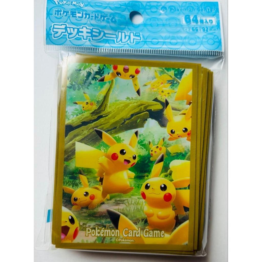 Used Pokemon Card Game Collection File Deck Shield Rubber Playmat Pikachu Forest Unopened