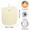 Flickering Flameless Votive Candles with Timer Remote Control Realistic Electric Real Wax Candle for Christmas Wedding Halloween