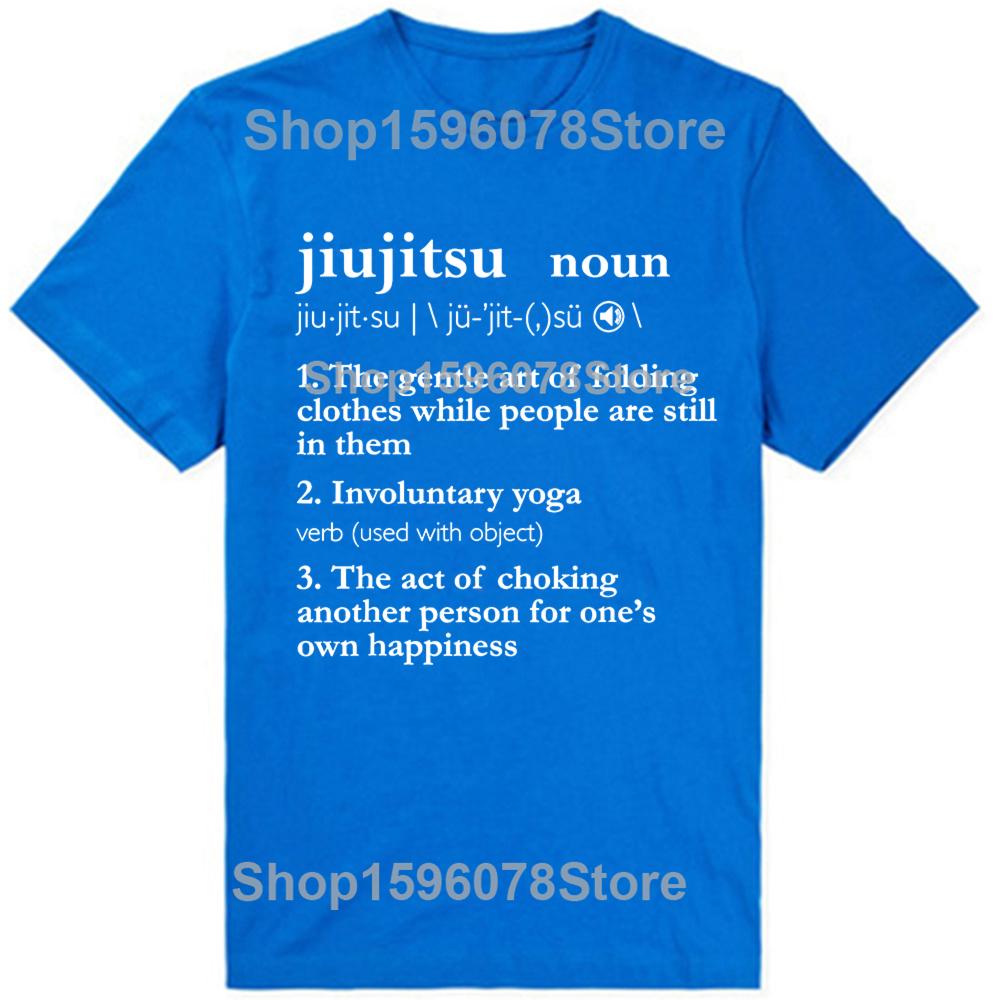 Brazylijskie Jiu Jitsu Zabawne Graficzne Koszulki BJJ Męskie Damskie Modne Codzienne Luźna Koszulka 100% Bawełna Luźna Koszulka Oversize