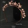 Rhinestones Star Headband for Women Evening Party Gathering Shimmering Star Hairband Theme Party Electroplate Headwear