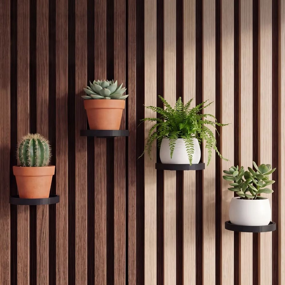 No Screws Plant Container Holder No Drilling Installation Houseplants Hangers Studio