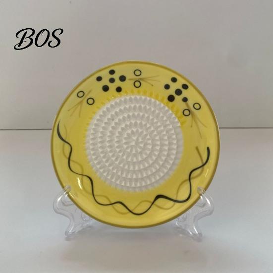 Compact Ceramic Grinding Bowl Garlic Grater Bowl, Multifunctional Ginger Mincer Plate for Food, Spanish Tomato Roaster Dish, Kitchen Tool