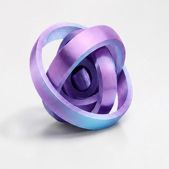 Interstellar Decompression Toy, Gradient Macaron Color Spiral Ring, 3D Printing Vortex Stress Relief Fidget Toy, for Kids Adults Gifts