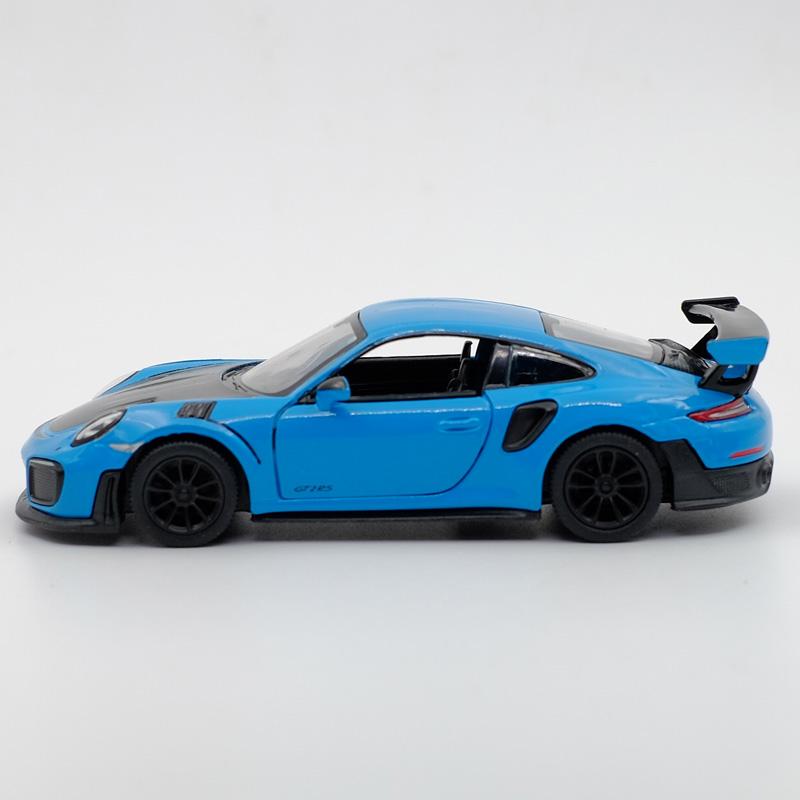 AAU1 Kinsmart Porsche 911 GT2 RS Sport Car Alloy Diecast Car Model 1/36 Toy With Pull Back For Children Gifts Toy Collection