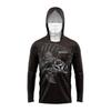Mens Quick-Dry Fishing Hoodie With Face Cover Outdoor Bass Spinning Apparel Lightweight Sun Protection Shirt