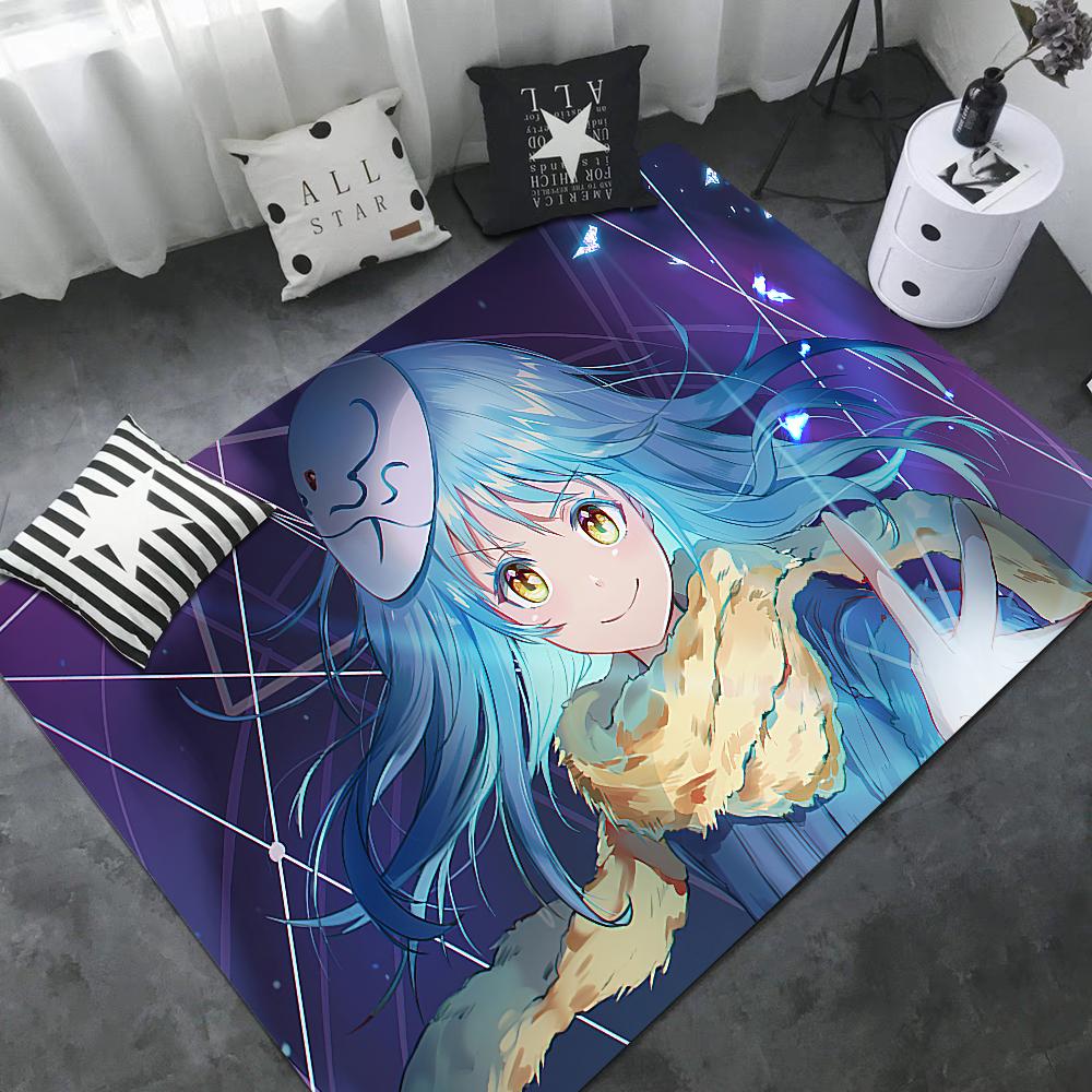 Ich wurde als Schleim wiedergeboren Anime Bodenteppich Nordischer Stil Heim Fußmatte Badezimmer-WC Matten Schlafzimmer Hotel Dekor Matte