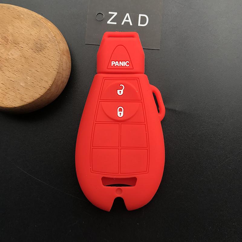 

Silicone Car Key Case Cover Flip fob set shell protector for jeep For Dodge 08-14 Grand Caravan 09-13 Journey ram 2500 truck key красный